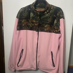 Trail Crest Pink and Camouflage Full-Zip Jacket